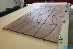 Marine ply arches, optimised cutting to minimise waste