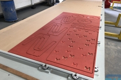 Machining coloured through MDF