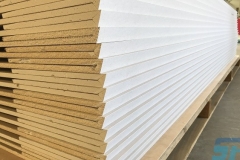 Custom bulkhead to line up with angled skylight