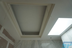 Custom plasterboard profiles for ceiling coffer