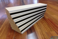 Edgebanded shadowline strips
