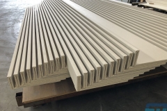 Double folded L shape for curtain pelmet