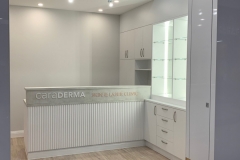 Ribbed MDF reception desk