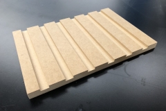Battened MDF wall panels