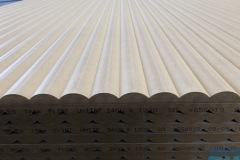 38mm wide ribbed MDF wall panelling