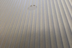 Fluted MDF with recess to mount wall light