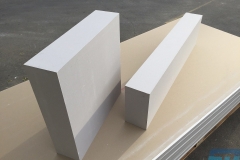 Plasterboard boxes to create ceiling feature