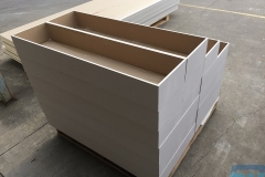 Plasterboard boxes to create ceiling feature