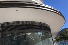 Scyon Matrix panels machined to match curves of building