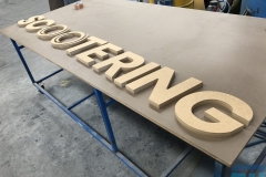 25mm MDF lettering for business signage