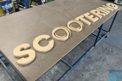 MDF lettering for shop signage