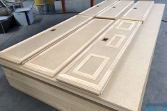 CNC machined MDF with Pine trims cut to suit to create decorative borders