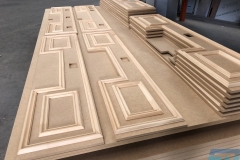MDF ducted skirting covers with cutouts for services