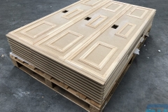 MDF ducted skirting covers with cutouts for services