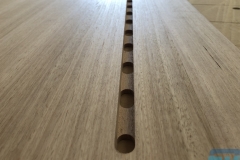 Customised solid timber desktop