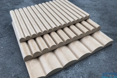 Ribbed MDF panels