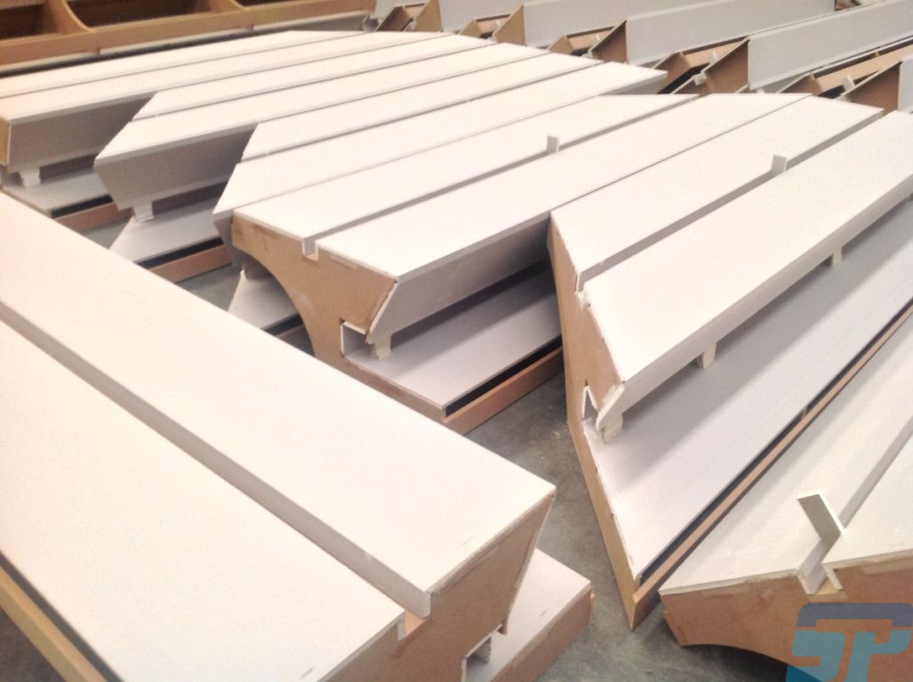 MDF frames lined in plasterboard