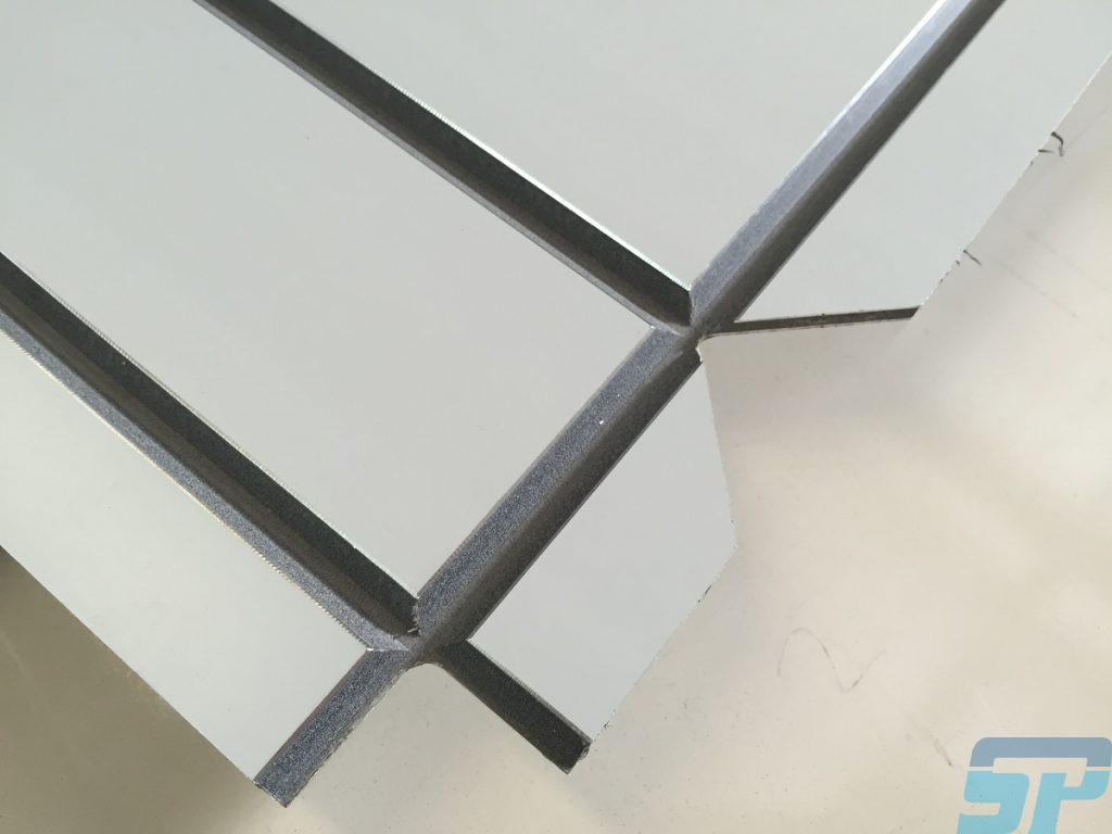 Unfolded composite panel