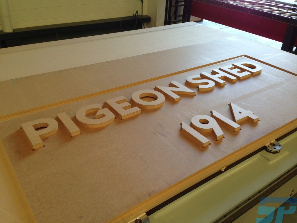 Pigeon shed original lettering