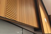 Perforated acoustic panel WPC cladding