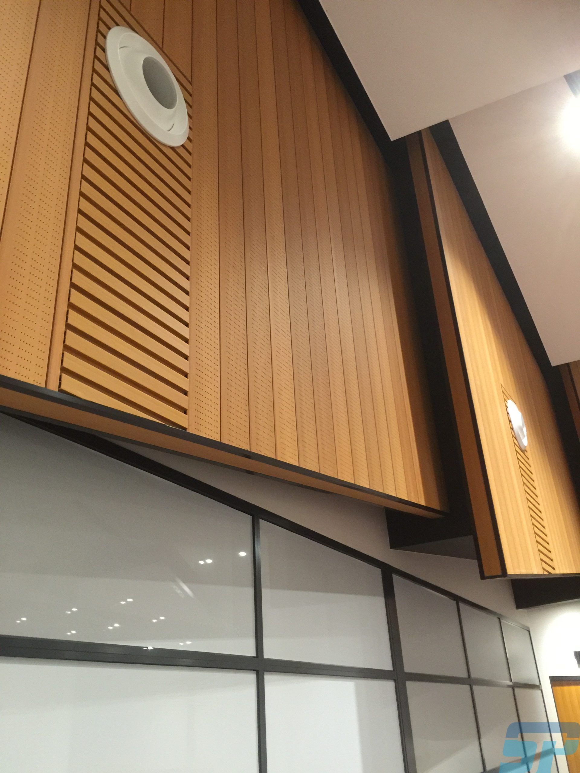 Perforated acoustic panel WPC cladding