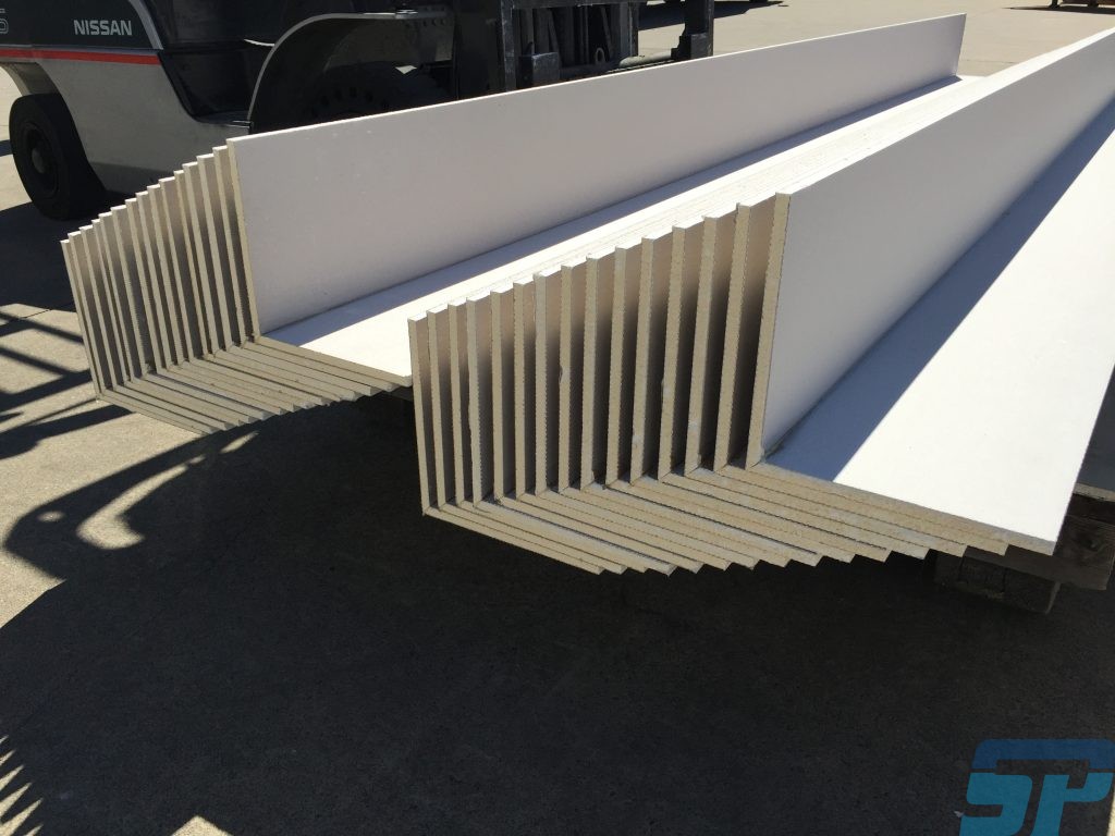 L shape plasterboard prefolds