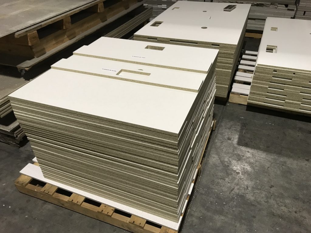 CNC machined melamine