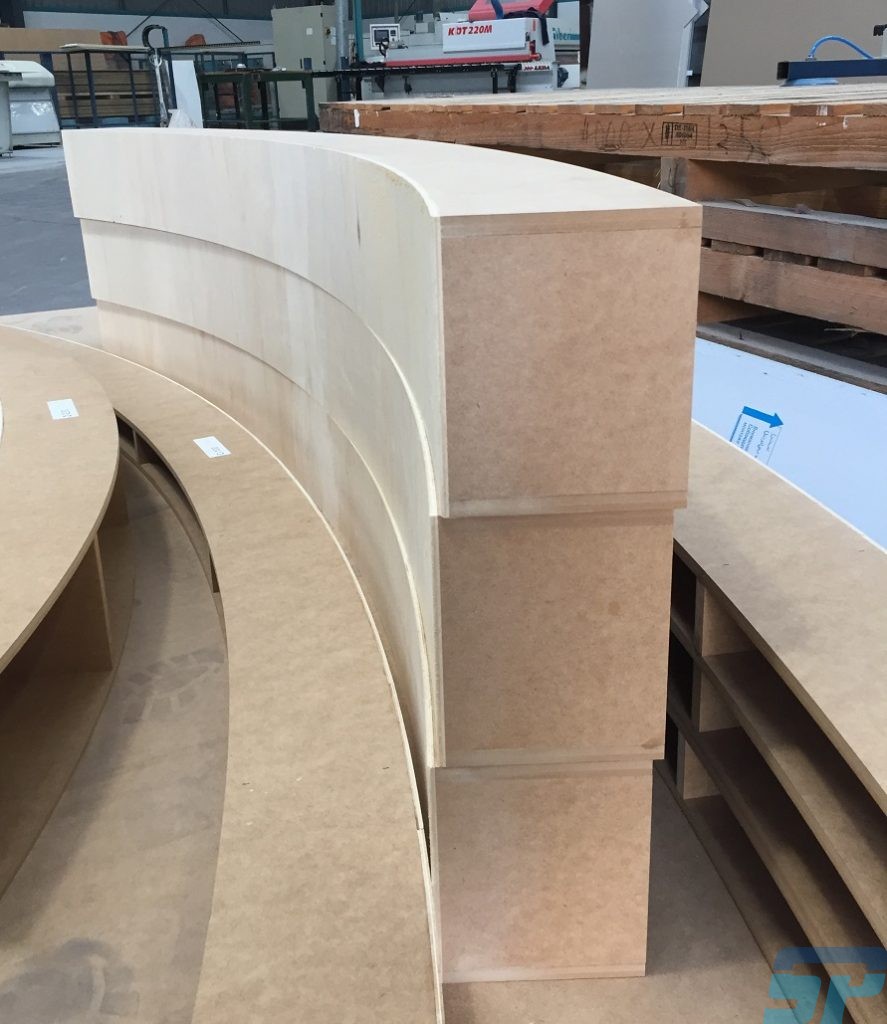 MDF curved sections
