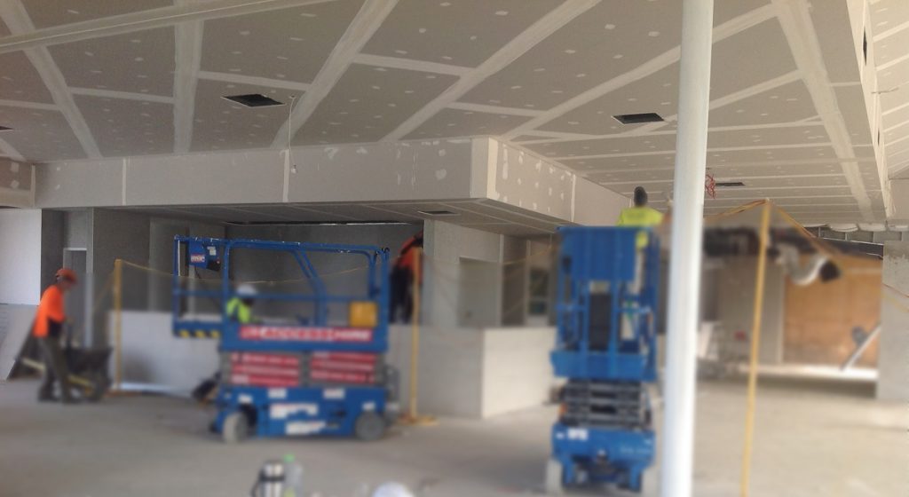 L shape ceiling bulkheads