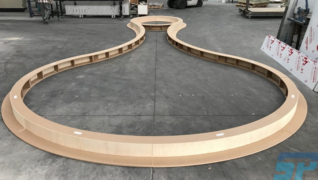 Cut to size MDF light trough