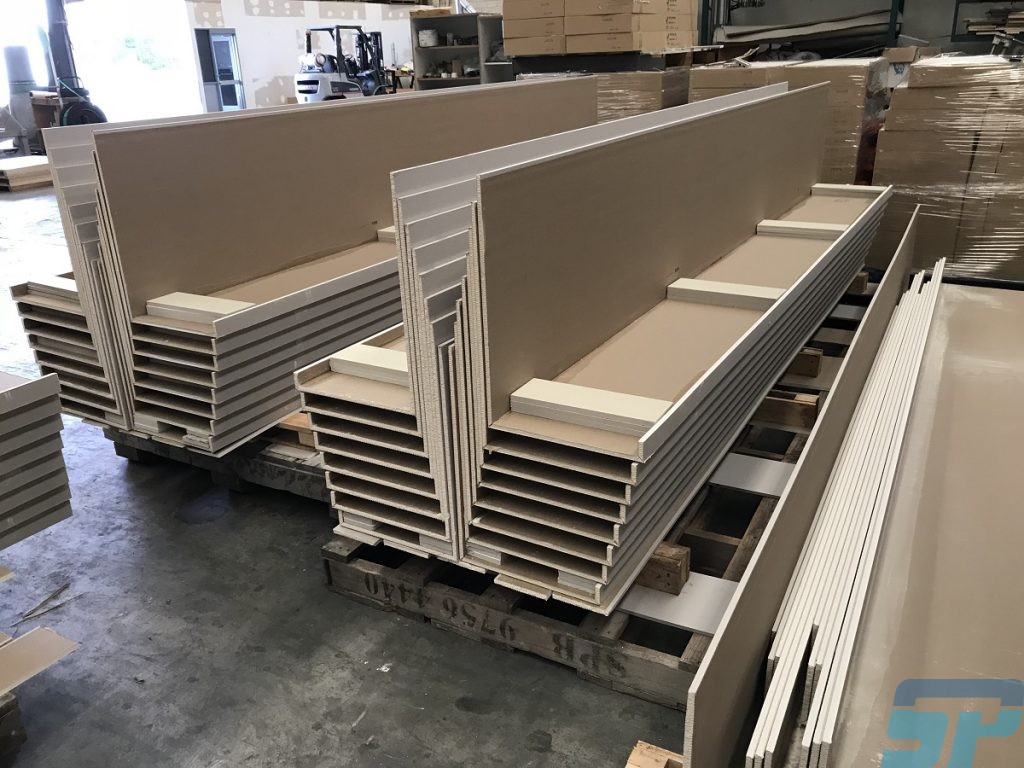 U shape plasterboard bulkheads