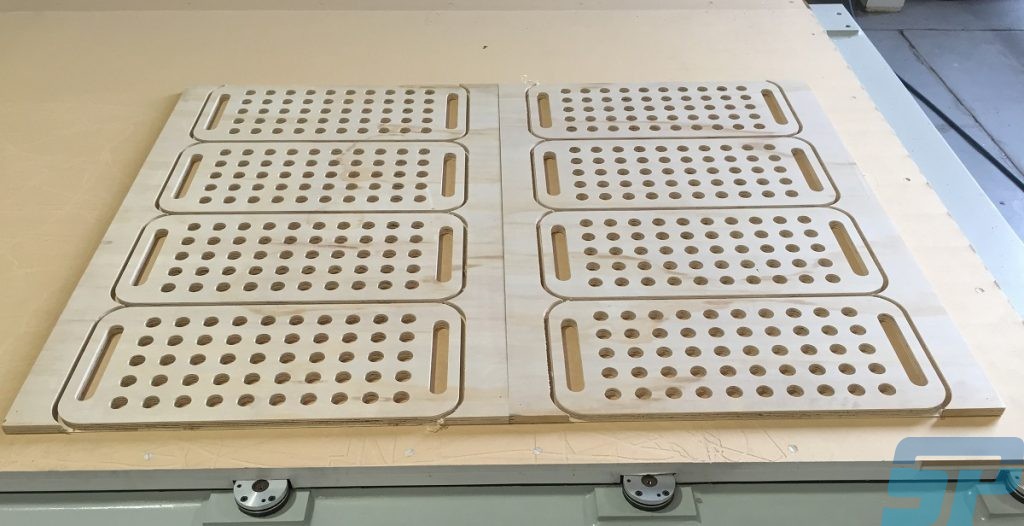 CNC machined plywood