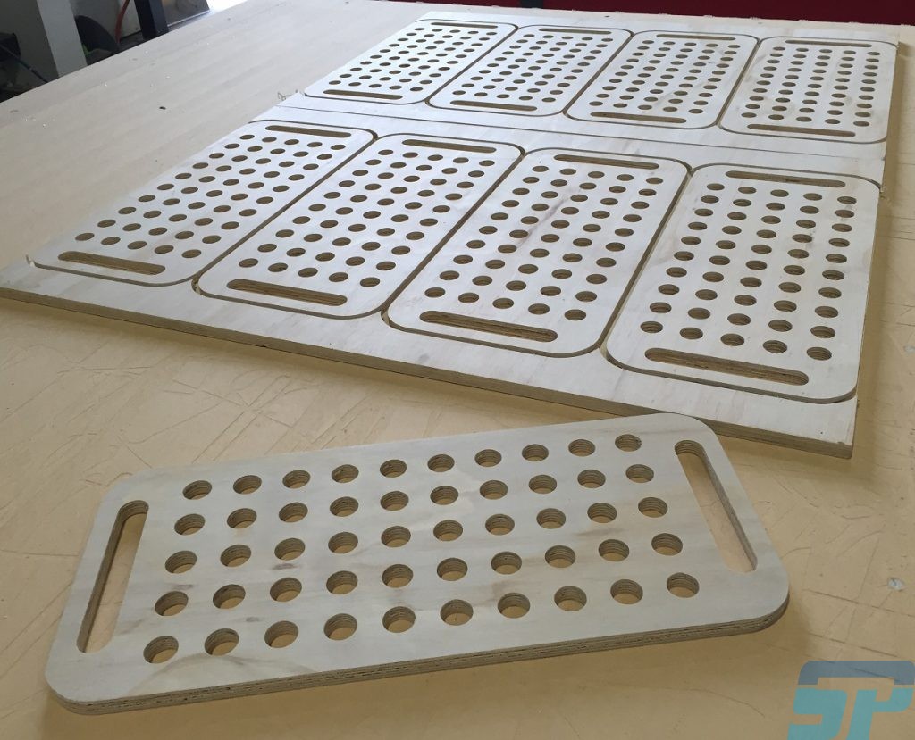CNC machined plywood