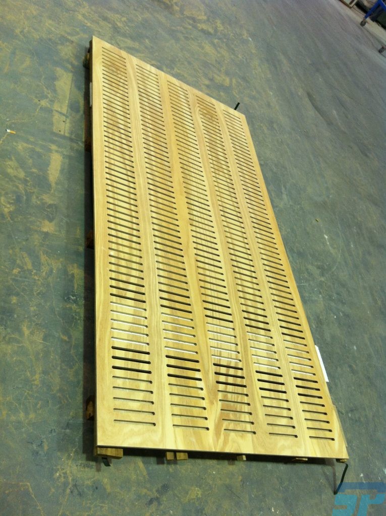 Acoustic slotted panel