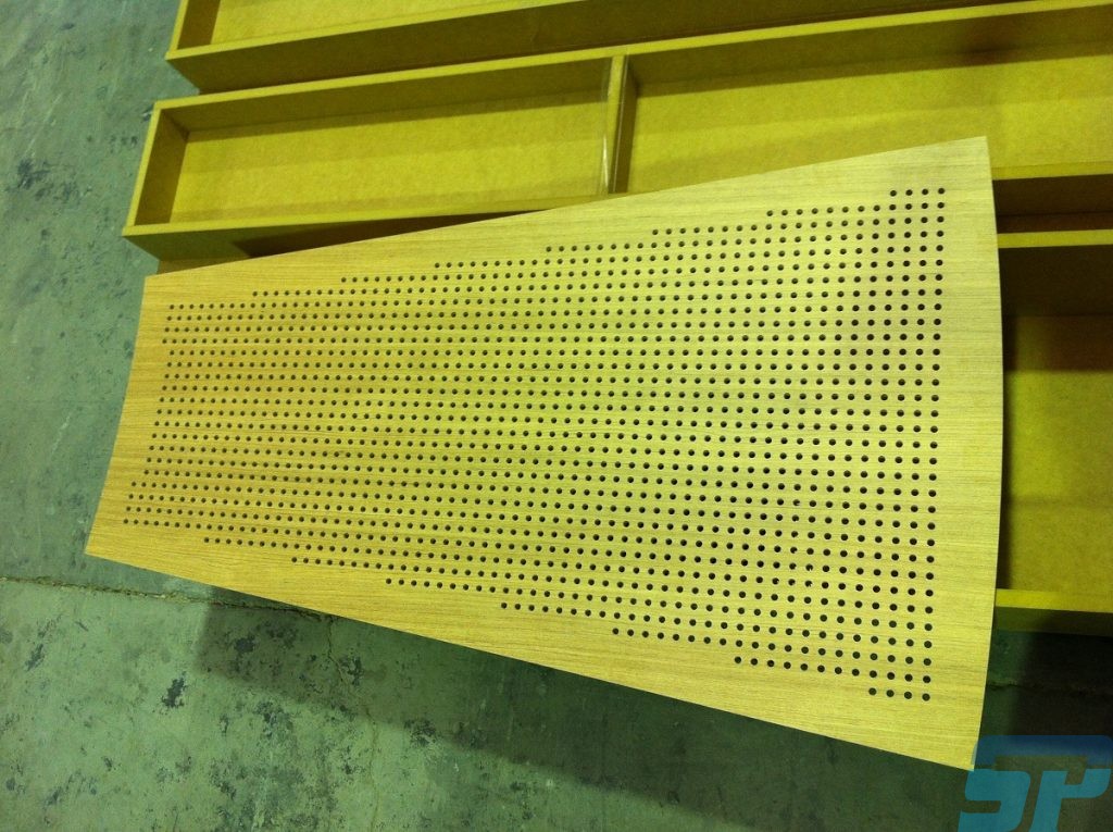 Perforated acoustic panel