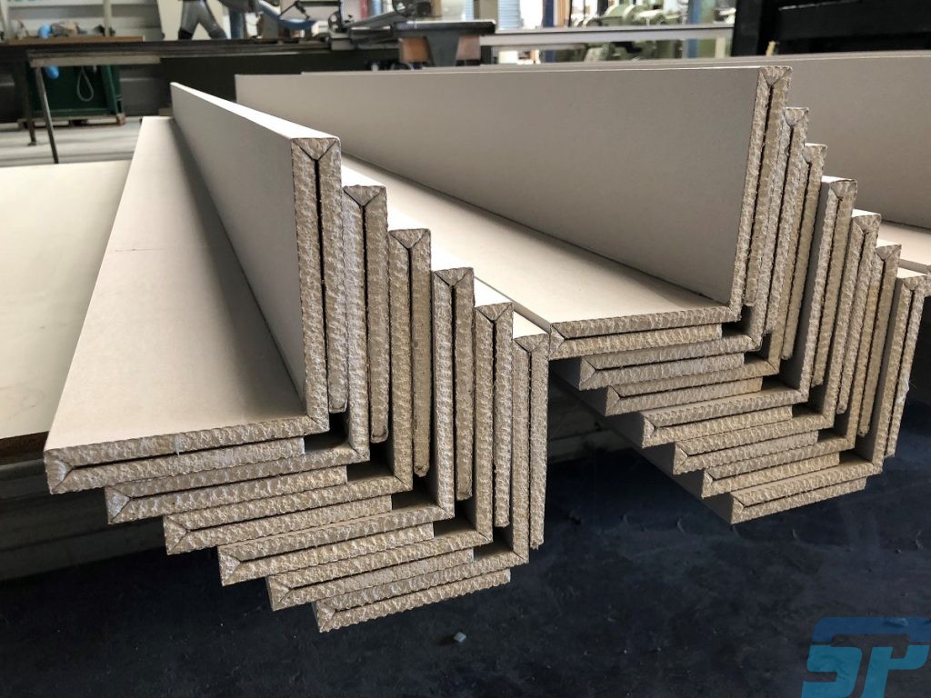 Double folded plasterboard bulkheads