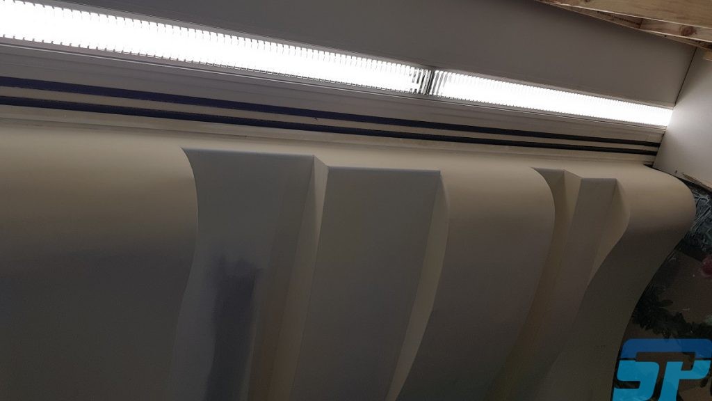 MDF ribs framed and set