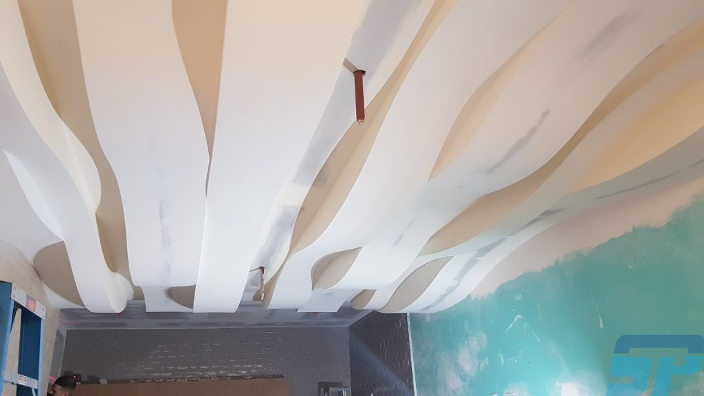 MDF ribs framed and set