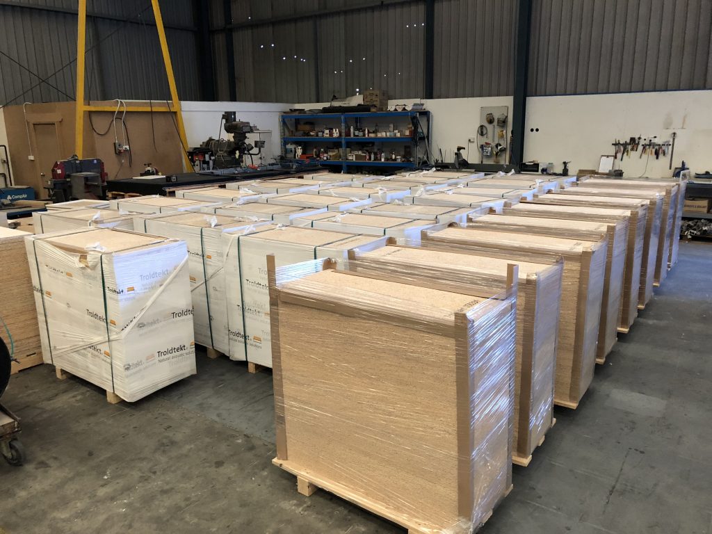 Troldtekt acoustic ceiling panels