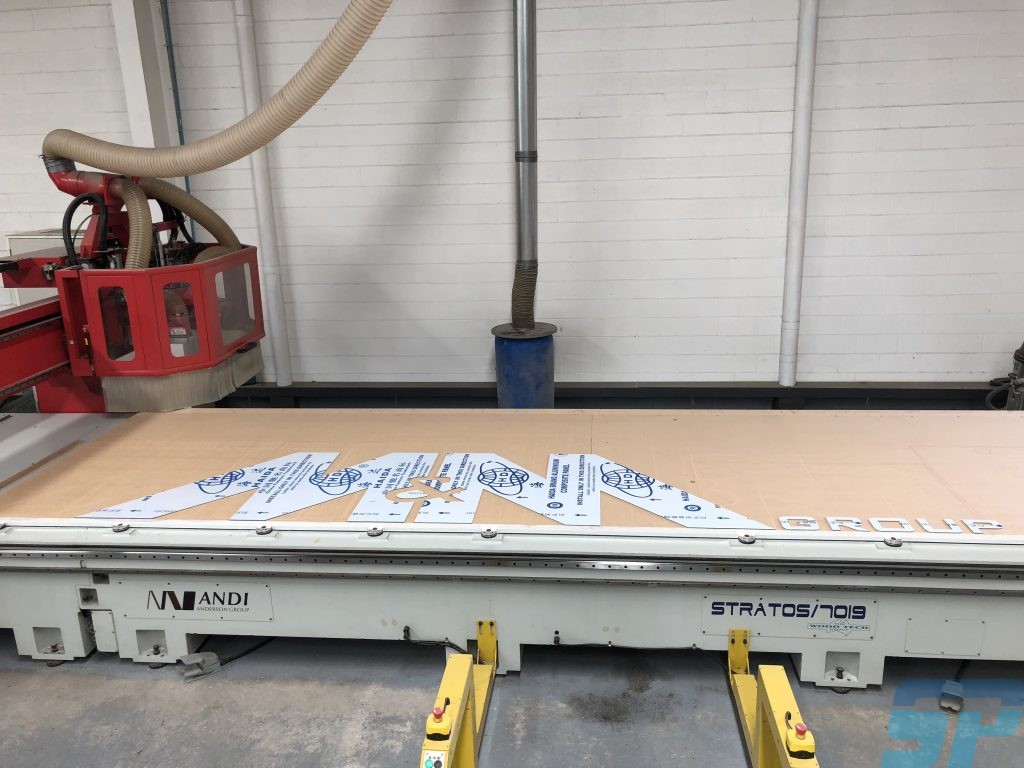 Aluminium composite lettering