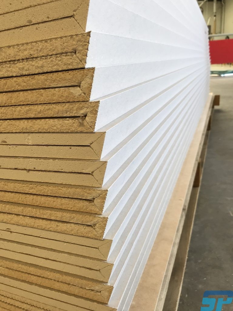 Custom angled plasterboard profile