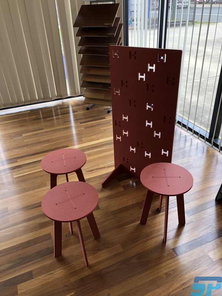 Coloured through MDF