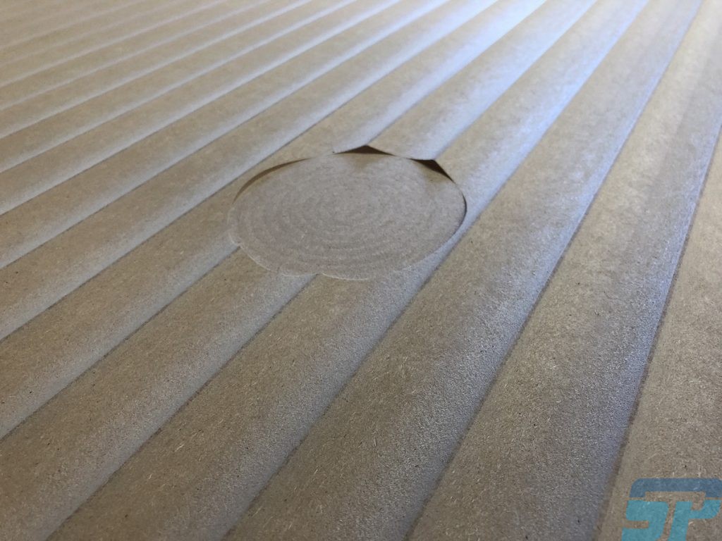 MDF fluting feature wall with light recess