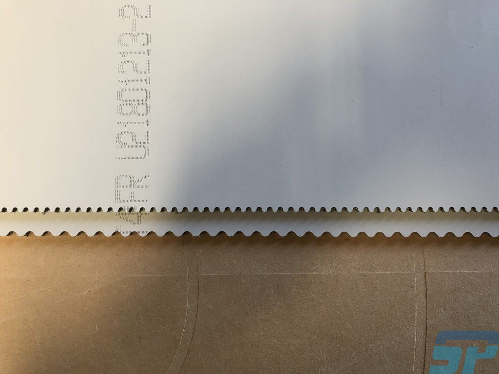 Alpolic CNC machined as a notched trowel