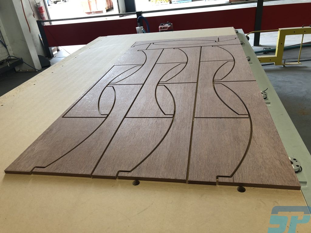 CNC machined marine ply arches