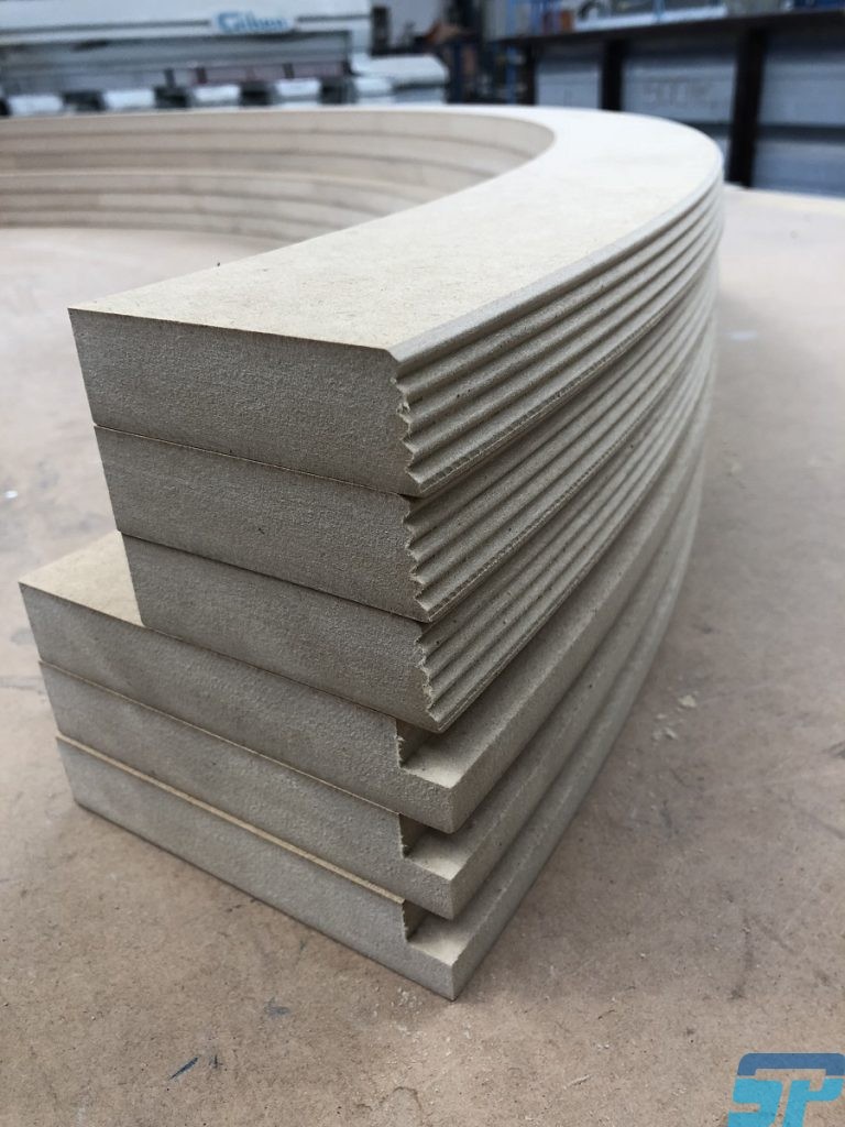 curved stopend detail