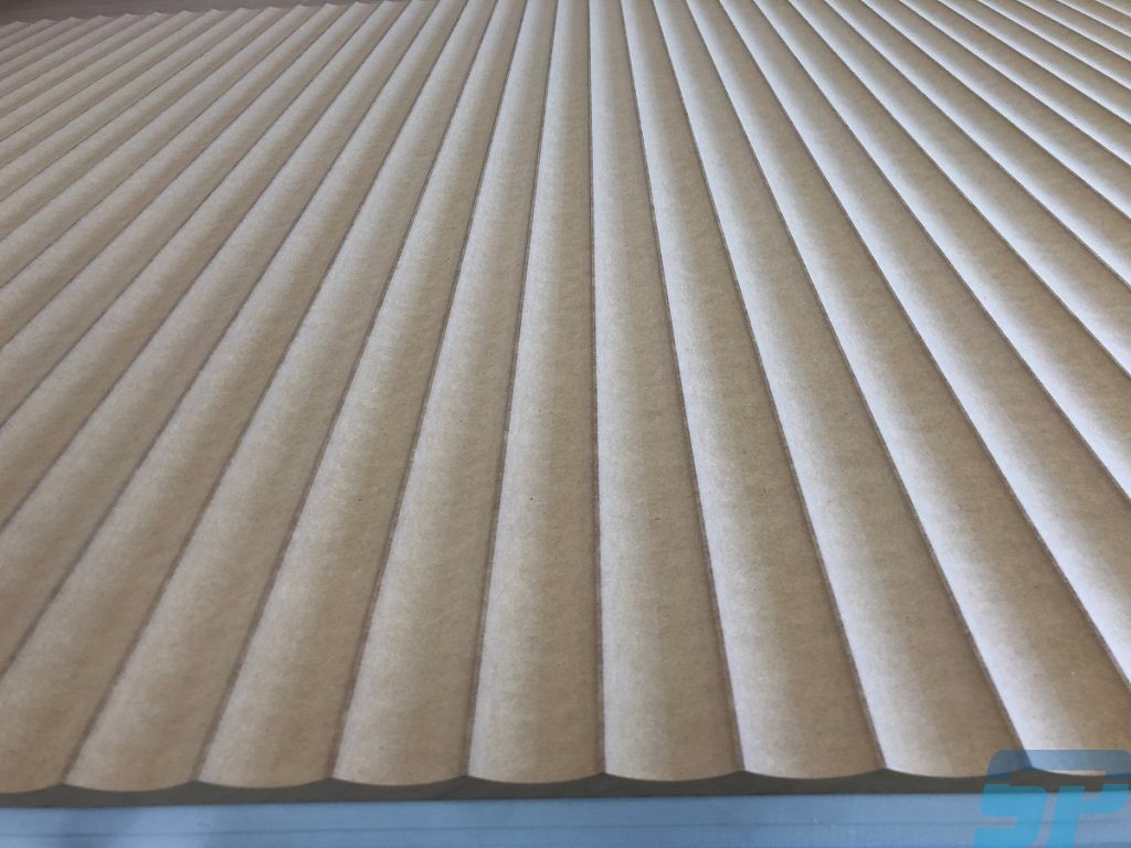 Fluted MDF wall panels