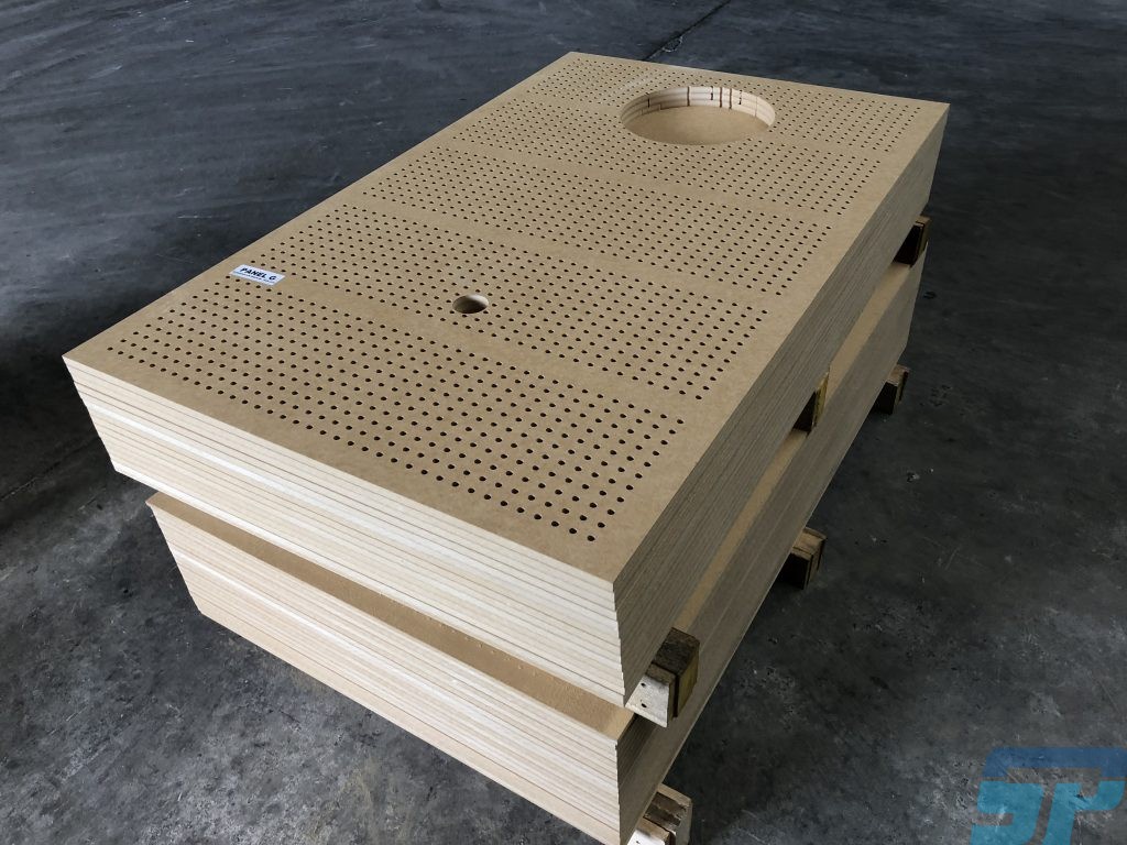 Perforated MDF panels