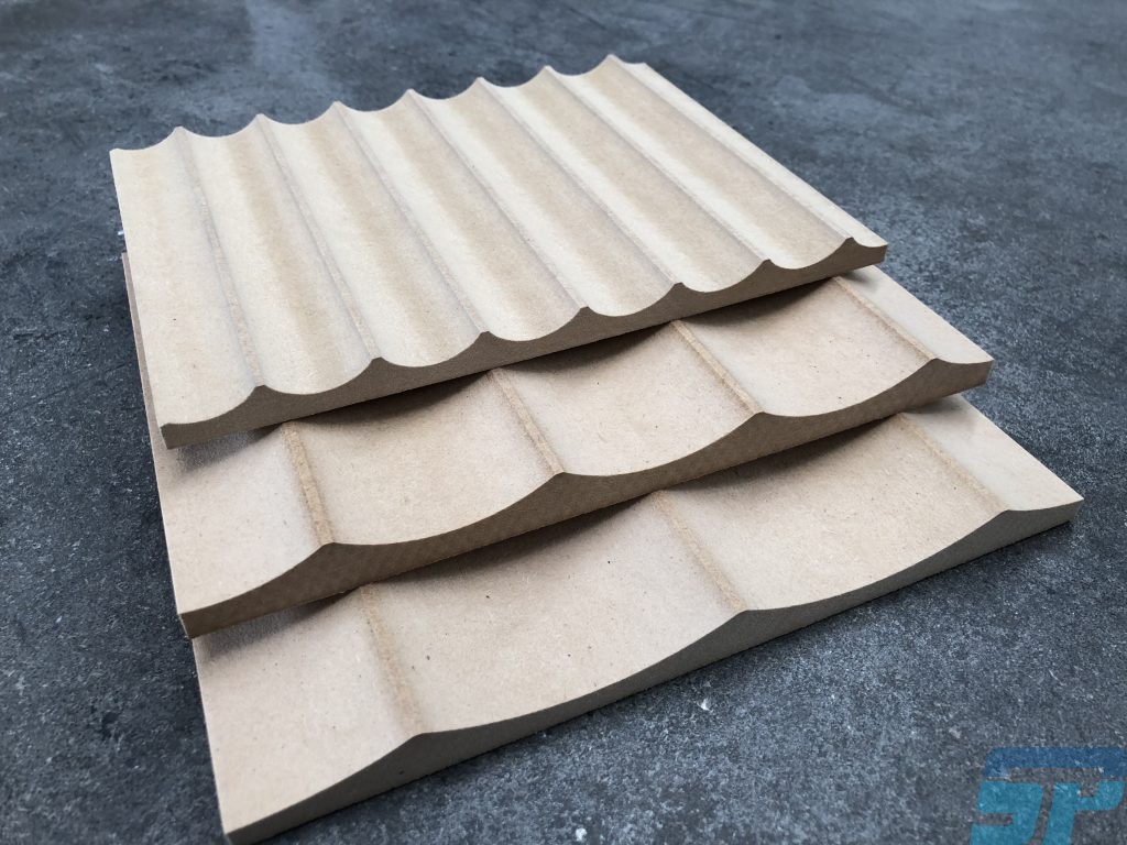 Fluted MDF wall panels