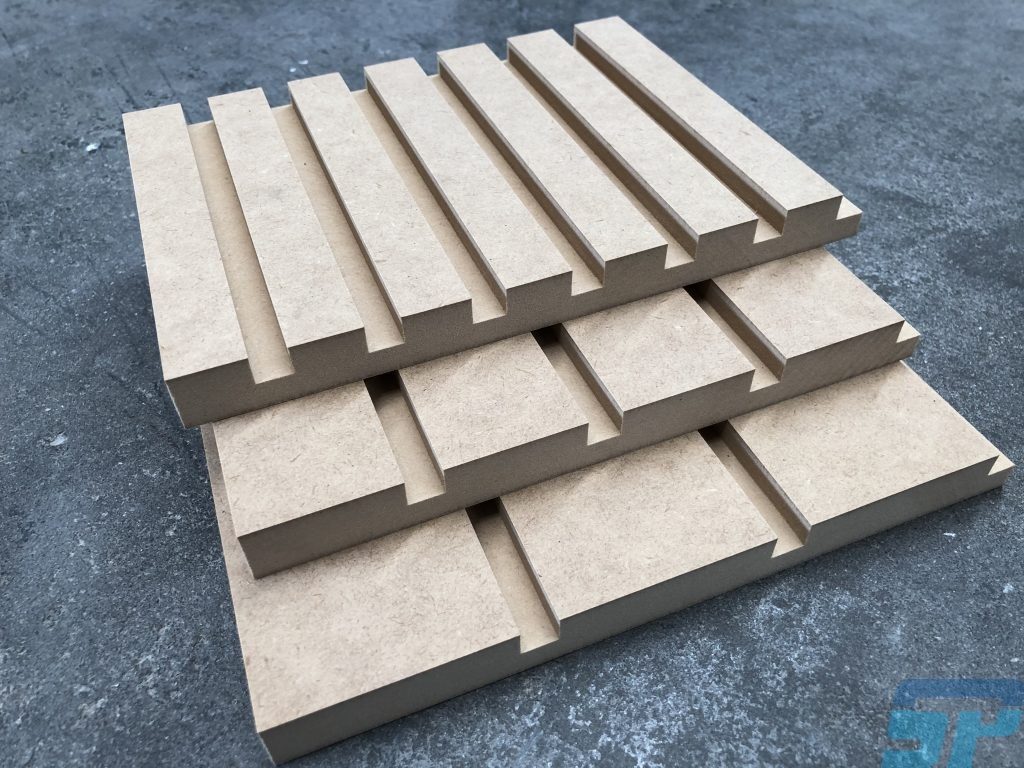 Battened MDF wall panels